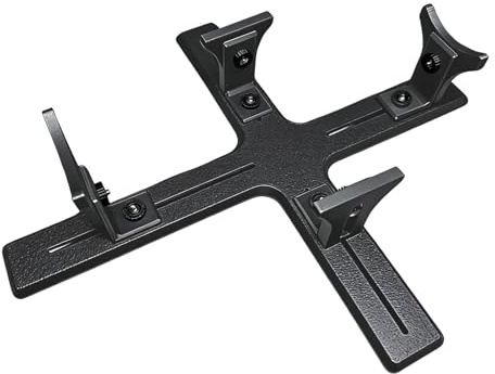 Perfeclan Model Aircraft Painting Stand Base Auxiliary Tool, Display Stand for Model Airplanes, Planes Making and Painting Work Stand, Easy to Assemble, Model Jig for Spray Work, Classic Black