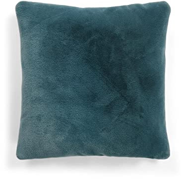ESSENZA Dekokissen Furry Denim, 50x50 cm - 100% Polyester - Uni