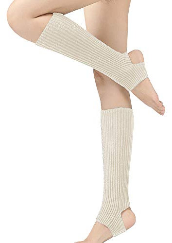 Vellette Stulpen Legwarmer Damen Bein Stulpen warme Beinstulpen Strick-Stulpe Beinwarmer Leg warmer Grobstrick Stulpens Winter Lange WarmeSocken