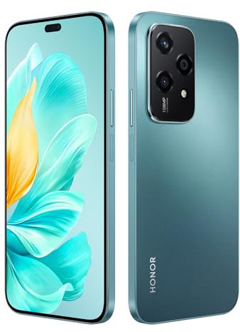 HONOR 200 Lite 5G Smartphone 8+256GB, Triple Kamera 108MP+5MP+2MP, MediaTek 6080, 6.7 AMOLED Display, 3420Hz PMW Dimming, 4500mAh/Dual SIM/NFC/GPS, MagicOS 8.0/Android 14 (Deutsche Version, Grün)