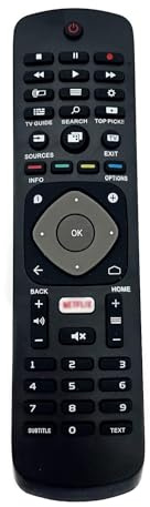 JZK Telecomando di ricambio per TV Philips, adatto per televisori Philips LCD LED, telecomando compatibile con Smart Television Philips