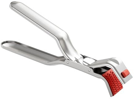 Zuasdvnk Pinces de maintien pour plaques de cuisson, pince de bol en acier inoxydable – Pince de serrage ergonomique pour poêles, friteuses à air chaud, cuiseurs vapeur, fours