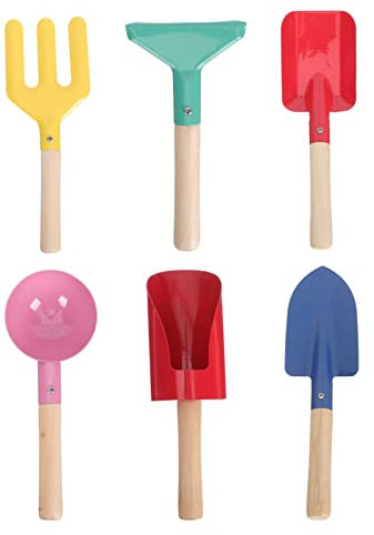 POPETPOP 2 Ensembles Outil de Plantation de Fleurs fourches de Jardinage Fourche Jardinage Outils de Jardin Terre de Jardin Trousse Enfant Outil de creusement pour Enfants Pelle à Main Bois