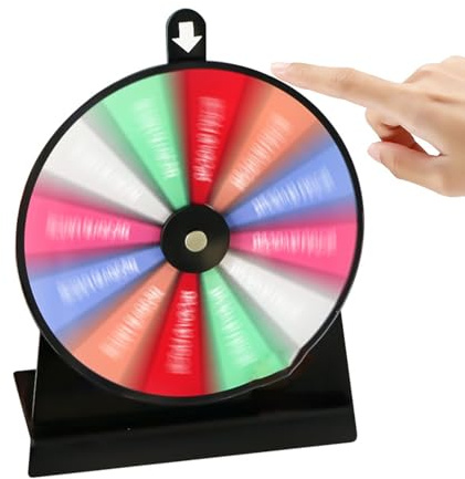 Imtrub Roue Tournante,Plateau Tournant Effaçable avec 12 Sections | Tableau De Roulette Jeu De Dessin Outil De Fortune pour des Événements d'entreprise des Carnavals Et