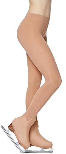 inlzdz Konståkningsbyxor för kvinnor, glitter, leggings, skridskobyxor, strumpbyxor, träningsbyxor, elastiska skridskoåkning, kläder