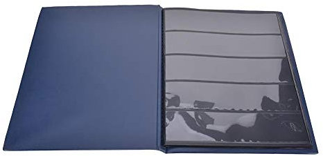 10 páginas creativas vintage sellos postales colección de álbumes sellos de libros Stockbook soporte para coleccionistas(Azul)