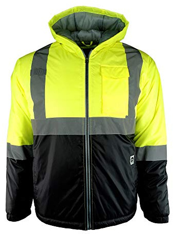 Buffalo Outdoors® Workwear Class 2 Hi Vis Safety Two-Tone Lightweight Field Jacket 2.0 (as1, alpha, x_l, regular, regular, Yellow/Black)