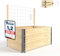 Schroth Home Hochbeet inkl. Rankhilfe für Hochbeete 116 x 118 x 2 cm – Rankgitter aus Metall Holz – Kletterpflanzen Rankhilfe – Rankturm Garten (Komplett Set)
