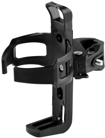 360 Degree Rotatable Bike Water Bottle Cage Quick Release Drink Holder | Tool Free Clip on Design for Bicycles Prams Wheelchairs and Outdoor Riding