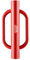 VEVOR Fence Post Driver with Handles, 4.11 in Inner Diameter T Post Pole Pounder, 22LB Heavy Duty Carbon Steel Hand Post Rammer, Farm Fencing Hole Digger for U Channel, Sign Pole, Wooden Post, Red