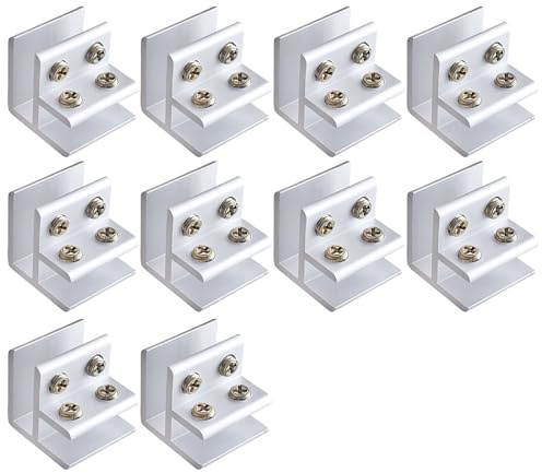 Confezione da 10 morsetti di fissaggio a 90 gradi per piastrelle per connessione stabile in ambienti interni ed esterni, accessori per l'installazione