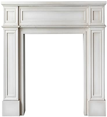 Cornice Per Camino Cornice for mensola del camino for caminetto elettrica moderna europea semplice e cornice for in legno Decorativa for la casa, for, bianca(Piccolo)