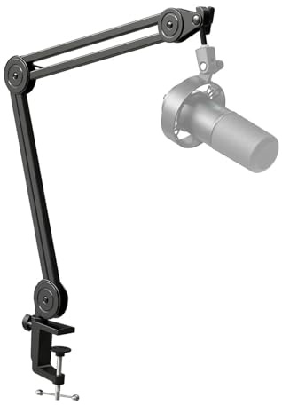 mic arm parts, Microphone Arm Boom,Suspension Stand-Heavy Duty With Desk Clamp For Gaming,Streaming,Podcasting,Recording,for singing