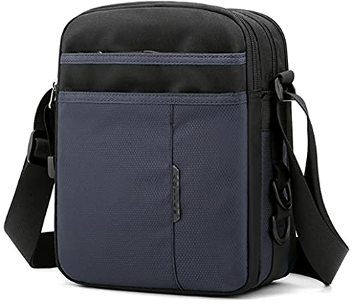 SPAHER Umhängetasche Herren Nylon Herren Tasche für iPad Kuriertasche Wasserdicht Schultertasche Geschenk für Männer Messenger Bag Crossbody Reise Arbeitstasche Studententasche