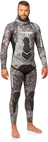 Cressi Apnea, Muta Completa Giacca e Pantalone 5mm Uomo, Mimetico, L/4