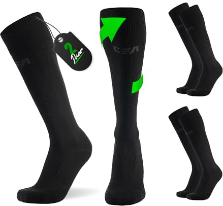 COMPRESSION FOR ATHLETES Chaussettes de Contention Femme et Homme de Haute Qualité, Soutien de La Cheville et de La Voûte Plantaire, Chaussettes de Contention Homme et Femme fabriquées dans l'UE, L
