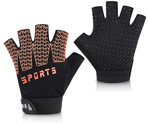 Accmor Kids Sport Gloves, Kids Half Finger Gloves for Boys Girls Cycling, Camping, Fishing, Outdoor Sports