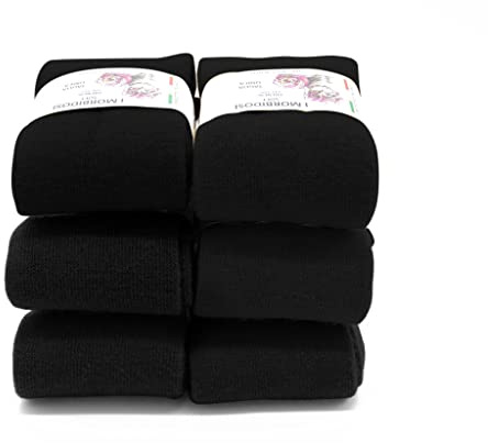 Frencis 6 Paia Calze per Donna Lunghe al Ginocchio, Gambaletto Elastico Soft, Morbida Lana 100% MADE IN ITALY (Nero)