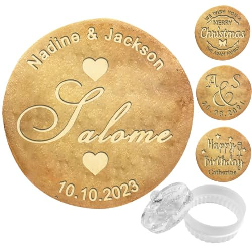 Timbro per biscotti personalizzato Timbro tagliabiscotti natalizio personalizzato con nome della famiglia per la cottura Stampi per biscotti personalizzati