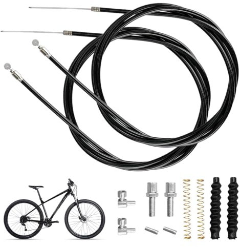 14 Stück Fahrrad Vorher Bremszug 114cm, Fahrrad Bremskabel Set, Rennrad Bremsen Set, Bremsseil Fahrrad, Universal Fahrradbremsen Set, Fahrrad Bremskabel Ersatz für Rollatoren Meisten Markenberg