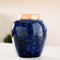 Storage Jars Coffee Bean Storage Jar Tea Tins Cans Canister Traditional Tea Caddy Sealed Lids Home Kitchen Dining Decoration (Blue)