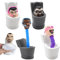 XIEXIESHER Stress Squeeze Spielzeug, 4 Stück Toilette Toy Figuren Set, Telescopic Toiletten Figuren, Kleinkind Spielzeug, Spielzeug fürs Auto,Lustig Squishy Squeeze Spielzeug für Kinder und Erwachsene