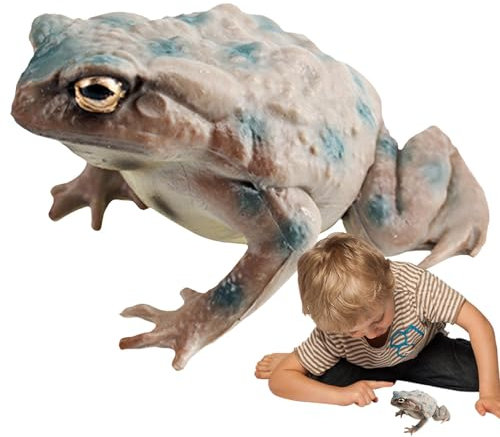 Stronrive Kröte Spielzeugtier,Kröte Kinderspielzeug | Ochsenfrosch Figur Modell PVC Froschfiguren | Niedliche Froschstatue-Modelle, Spielzeug-Miniatur-Sammelfiguren für Kinderzimmer, Klassenzimmer