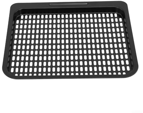 Pumixiy Griglia in rete per friggitrice ad aria in acciaio al carbonio di alta qualità, vassoio di cottura rimovibile, antiaderente, accessorio da cucina per pane, torte, olio, drenaggio, 26 x 23 cm
