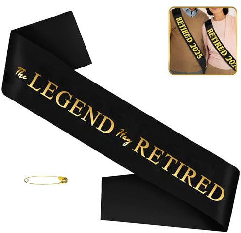 Retirement Sash Soft Officially Retired Sash for Women Men, Retirement Celebration Sash Retirement Shoulder Straps, Officially Retired Sash for Party Decorations, Fun Retirement Party Accessory