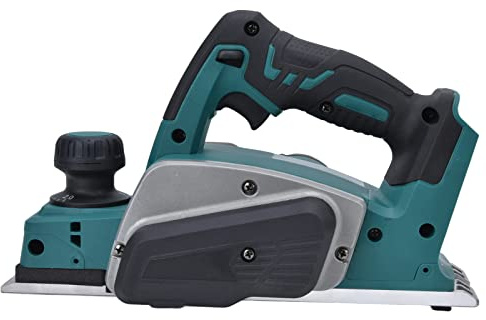Zerodis Raboteuse électrique, Raboteuse à Bois électrique Portative au Lithium, Profondeur Réglable, Prise Confortable, Batterie 21 V, Idéale pour les Projets de Travail du Bois et de Bricolage