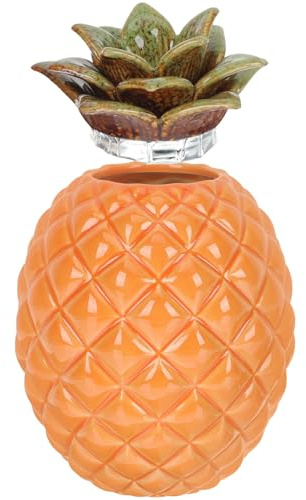 Ceramic Pineapple Tea Storage Jar Xmas Decorative Home Tea Canister