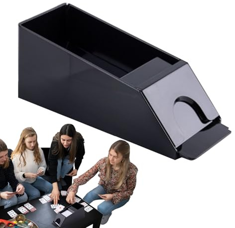 Poker Dealer – Dispensador de 6 Tarjetas Reutilizables, Accesorios de Blackjack para Mesa, Club, Noche de Juegos, Entretenimiento Familiar, Juegos de Cartas, Blackjack, Juegos,
