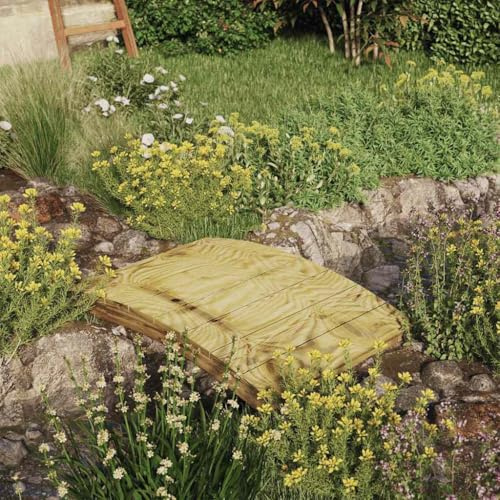 Sophrelle Puente de jardín Madera Maciza Pino impregnada 110x74 cm Marrón,318205