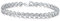Diamond Treats Bezel 925 Sterling Silber Tennisarmbänder für Damen und Mädchen, langes Silber-Armband mit funkelnden 4 mm weißen Cubic Zirkonia Steinen in einer Lünettenfassung