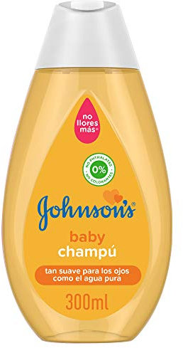 Johnson's Baby Shampoo clásico con fórmula No llores más (300 ml), champú infantil para niños y bebés hipoalergénico y con pH equilibrado, champú sin parabenos