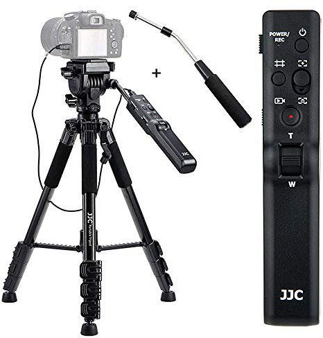 JJC Kompaktes Fernbedienungsstativ ersetzt VCT-VPR1 für Sony Alpha A9 A7R IV A7 III A7S II A6000 A6600 A6500 A6400 A6300 A6100 ZV-1 RX100 VII VI RX10 HDR-CX405 CX440 CX455 CX675 CX900