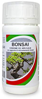 Fertilizzante Bonsai per Crescita Forte e Sana -Concime Bonsai Naturale - Rafforza Le Difese Naturali - per Bonsai Ficus- 250Ml