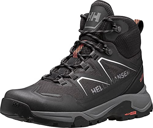 Helly-Hansen Womens Cascade Mid HT Lightweight Performance Hiking Boots, 990 Black/Bright Bloom, 10F