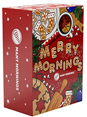 Many Mornings Socken Adventskalender 24 lustige und bunte Socken Modell 22-39-42