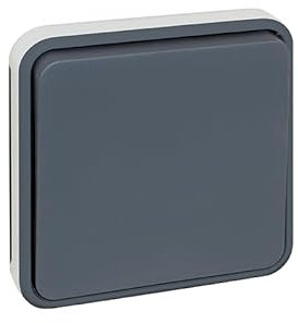 EUR'OHM Interrupteur va et vient composable - IP55 - OXXO Couleur Gris - Interrupteur et prise