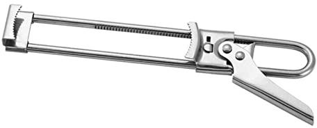 19 x 3,3 cm regolabile palmare apriscatole in acciaio inox coperchio bottiglia facile strumento di rimozione per famiglie