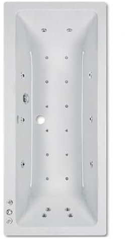 GWInteriors - Beaufort Portland Double Ended 1700 x 700mm 24 Jet Whirlpool Spa Bath