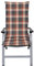Niedriglehner Auflage 2er Set Gartenstühle 98x50 cm Rot-Braun WAOCMA - Made in EU mit ÖkoTex100 (98x50x6cm (4er Pack))