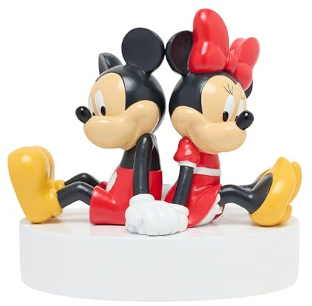 Disney - Mickey & Minnie Mouse Money Bank - Children/Kids Early Years Money Saving Piggy Bank - Homeware & Decor For Disney Fans Iconic Movie Scene. H: 20 x W: 20 x D: 13cm.