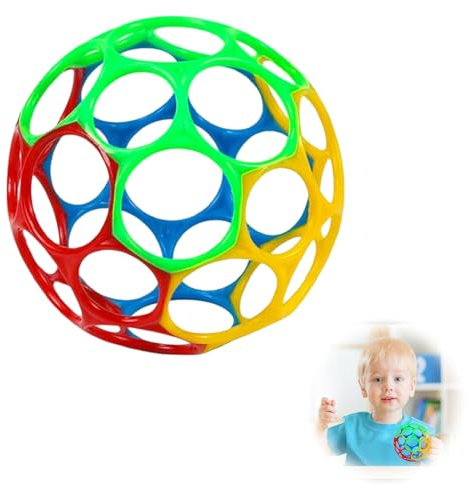 GIFANEO Sensoriska babybollar, enkelt och flexibelt grepp, lätt grepp sensorisk boll baby, lämplig för barn, flickor och nyfödda, BPA-fri.