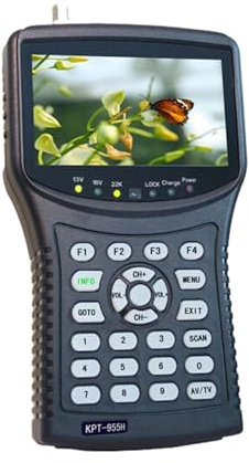 AYJYZHIAG Détecteur de Satellite KPT-255H+ Décodage du Signal HD Récepteur Satellite DVB-S/S2 MPEG4