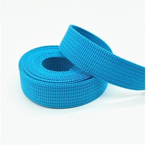 WEOKDFHA sadelgjord 2 meter 20 mm kanvas band bältesväska sadelgjord nylon husdjur ryggsäck band sytillbehör (sjöblå)