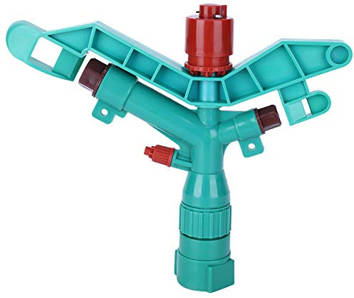 G1in DN25 Rocking Arm Sprinkler | 360 Degree Rotation for Full Circle/Fan Shape Spray | 15-21m Range Irrigation for Lawn/Farm/Garden | 2.5-5.0kg Pressure, Sturdy PP