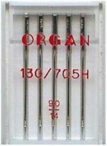 Janome Standard / Regular size 90/14 Sewing Machine Needles for Woven and Cottons fits all Janome, Singer, Toyota, Brother, Pfaff, Husqvarna