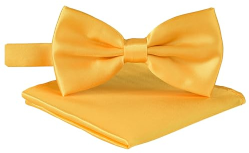 BomGuard Papillon da uomo con pochette – Giallo